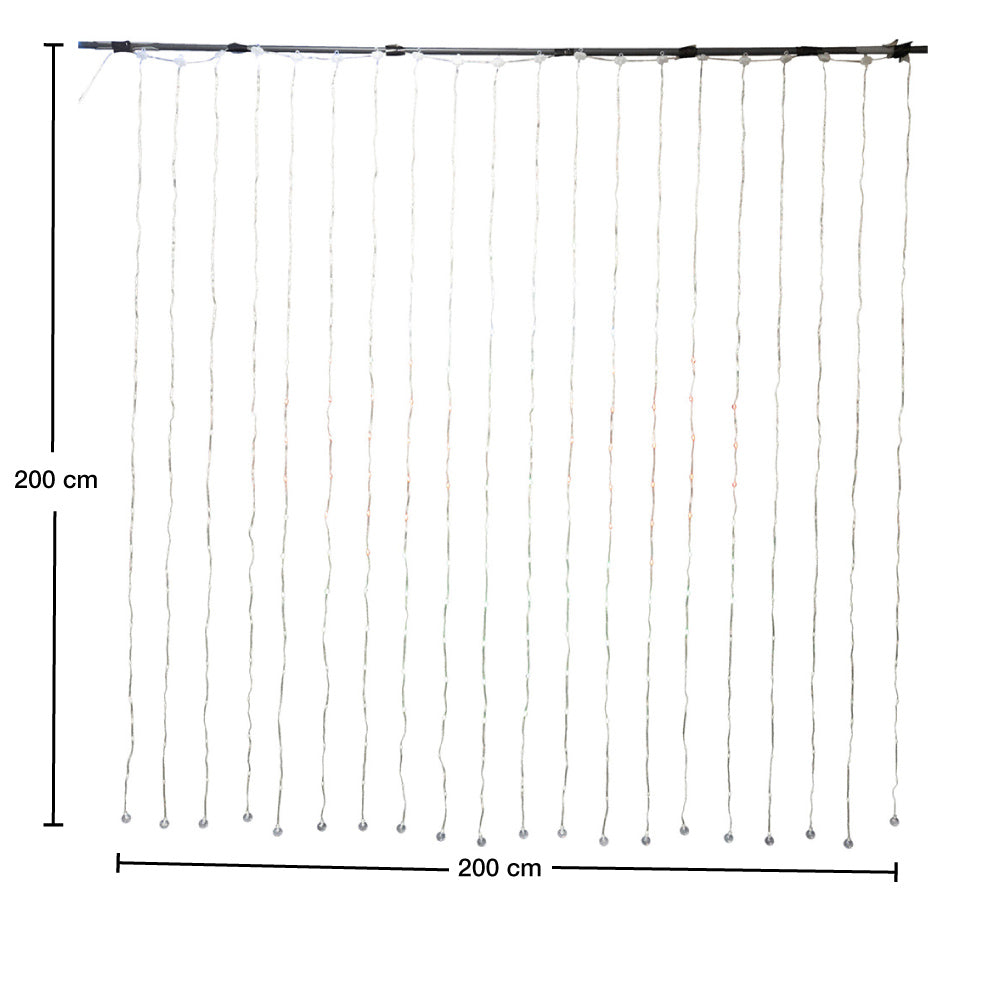 RIDEAU  LUMINEUX RGB 400 LED 2X2M AVEC APPLICATION MOBILE (1)