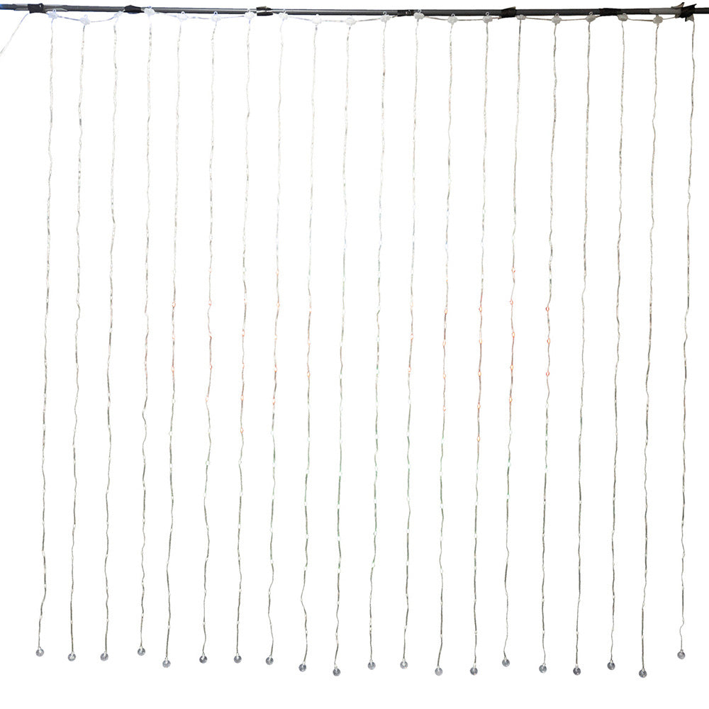 RIDEAU  LUMINEUX RGB 400 LED 2X2M AVEC APPLICATION MOBILE