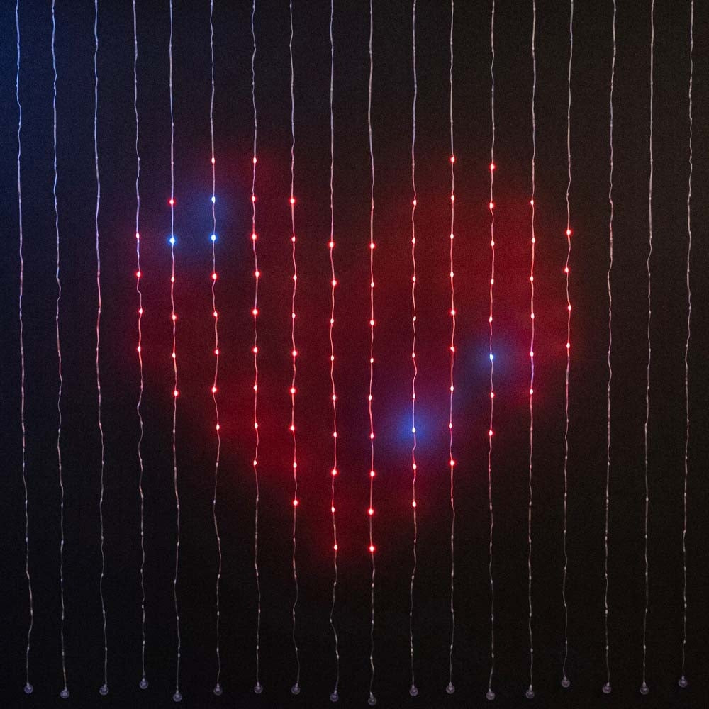 RIDEAU  LUMINEUX RGB 400 LED 2X2M AVEC APPLICATION MOBILE (7)