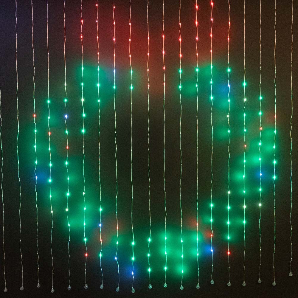 RIDEAU  LUMINEUX RGB 400 LED 2X2M AVEC APPLICATION MOBILE (6)