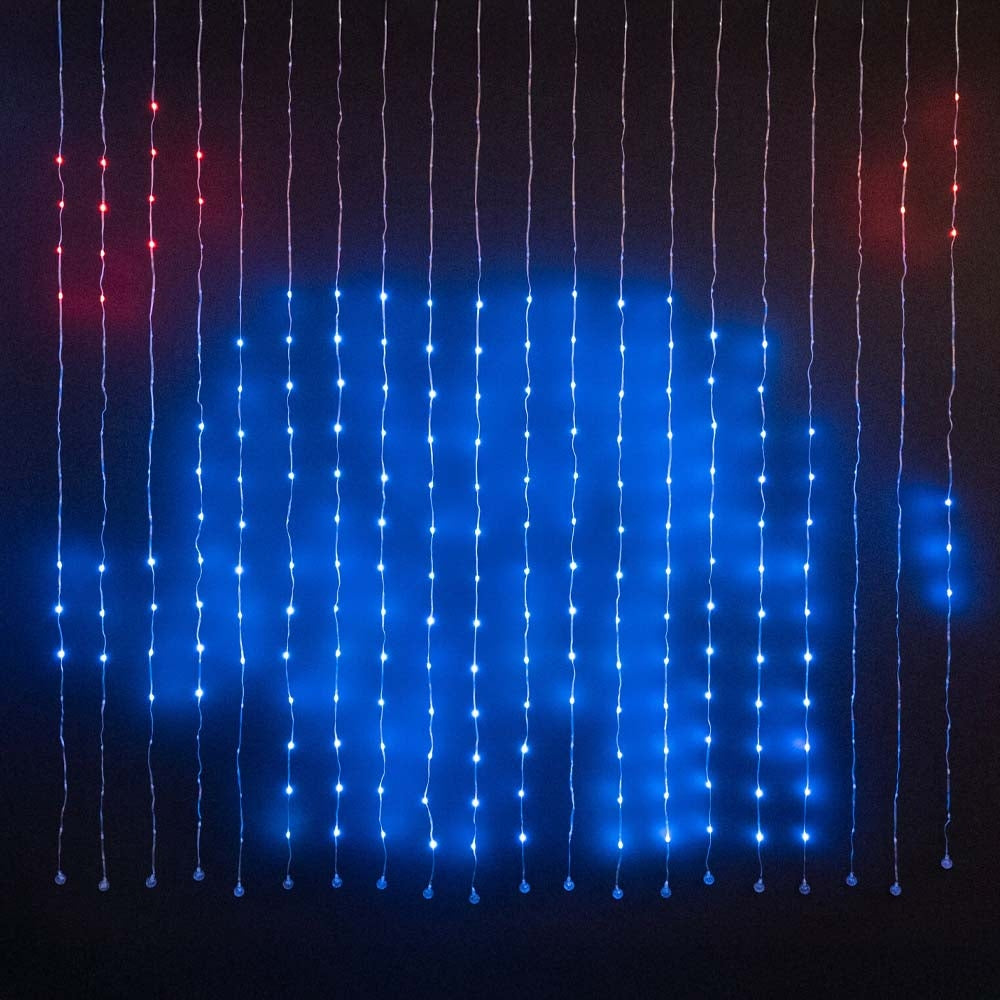 RIDEAU  LUMINEUX RGB 400 LED 2X2M AVEC APPLICATION MOBILE (10)