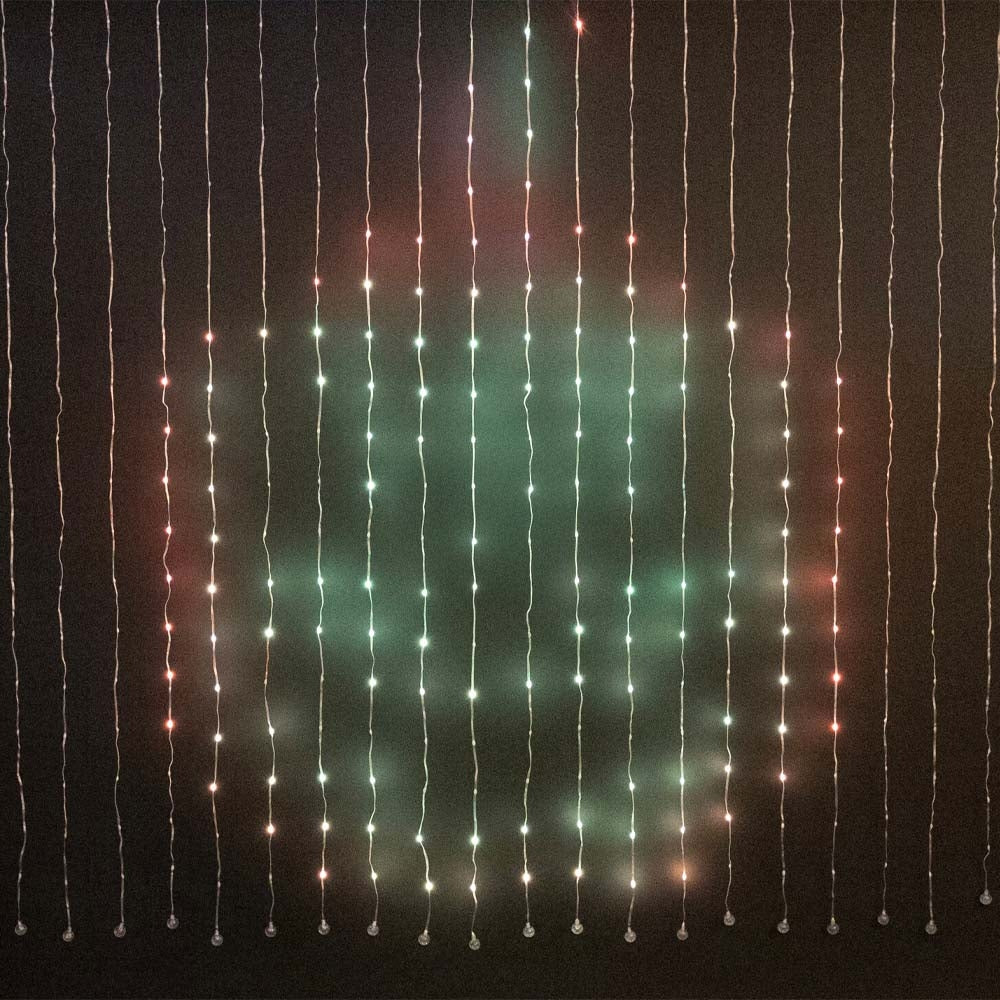 RIDEAU  LUMINEUX RGB 400 LED 2X2M AVEC APPLICATION MOBILE (8)