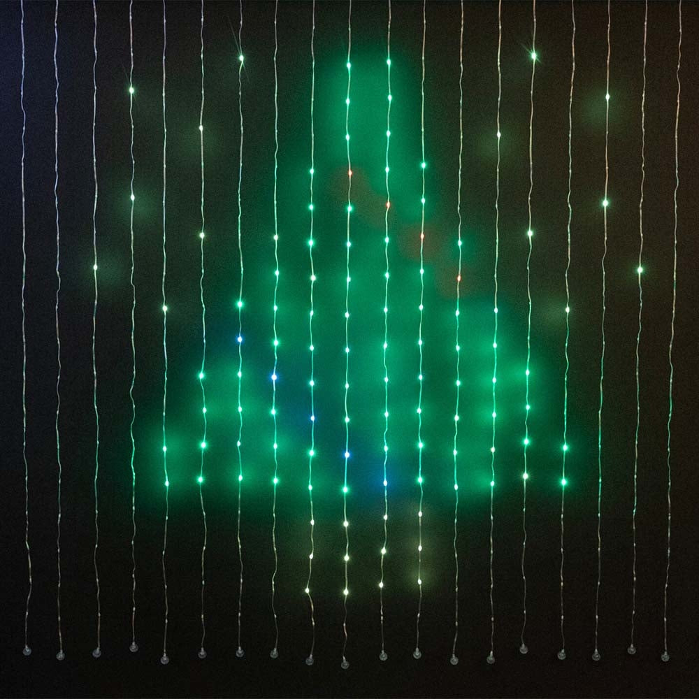 RIDEAU  LUMINEUX RGB 400 LED 2X2M AVEC APPLICATION MOBILE (4)