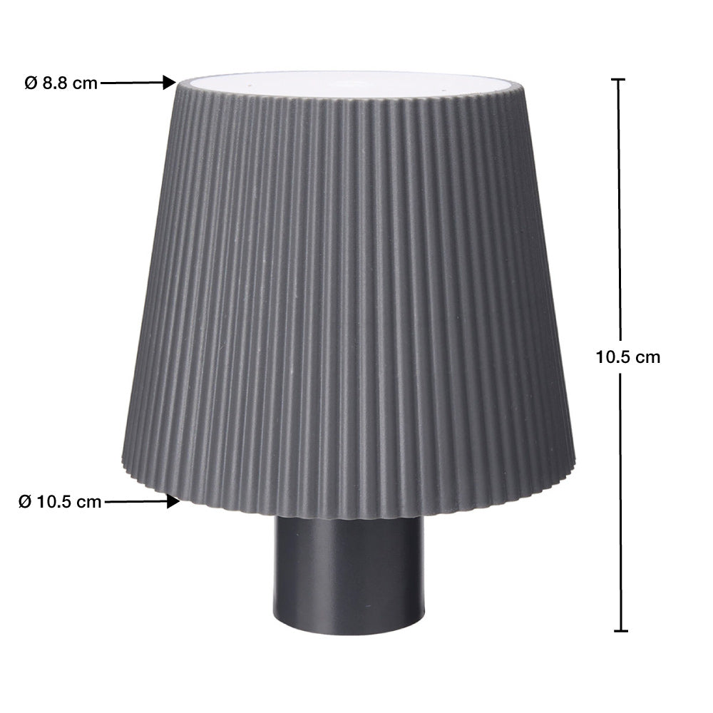 CHAPEAU DE LAMPE LED POUR BOUTEILLE USB GRIS (5)