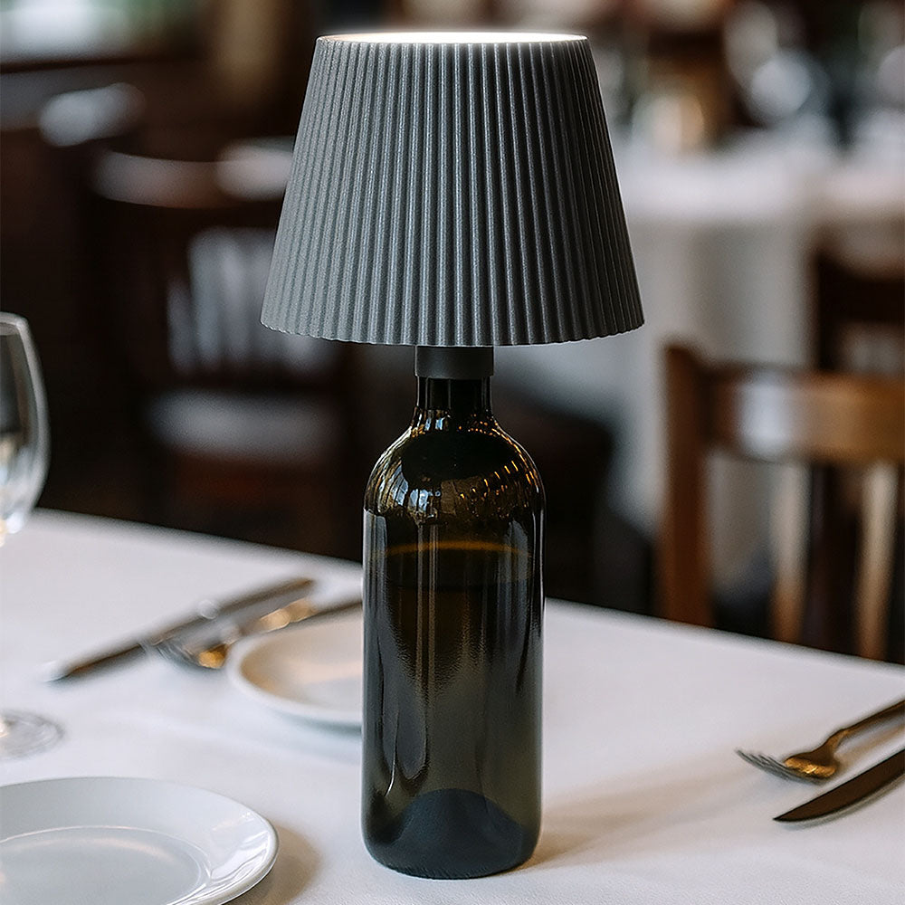 CHAPEAU DE LAMPE LED POUR BOUTEILLE USB GRIS (6)