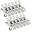 LOT DE 12 PINCES A LINGE INOX 8,5xØ1,9CM