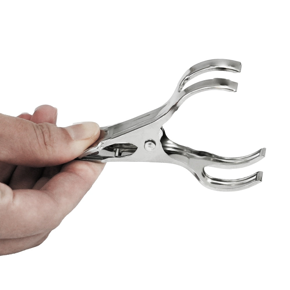 LOT DE 12 PINCES A LINGE INOX 8,5xØ1,9CM (2)