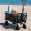 CHARIOT DE TRANSPORT PLIABLE NOIR 80KG 90L 100x50,5x99CM (3)