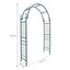 ARCHE DE JARDIN 143×40×234 CM METAL VERT TRADITION (3)