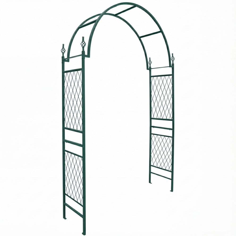 ARCHE DE JARDIN 143×40×234 CM METAL VERT TRADITION