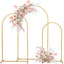 ARCHES DE MARIAGE METAL OR  HAUTEURS 220 180 140 CM X3 (2)