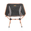 CHAISE DE CAMPING PLIANTE ALTERRA EN ALUMINIUM ET OXFORD 600D ORANGE (1)
