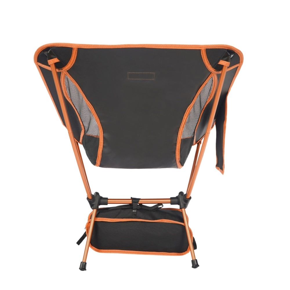 CHAISE DE CAMPING PLIANTE ALTERRA EN ALUMINIUM ET OXFORD 600D ORANGE (3)
