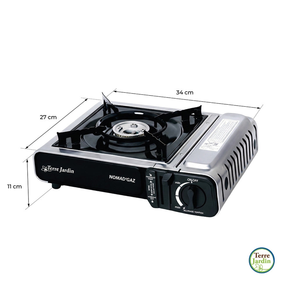 RECHAUD A GAZ DE CAMPING 1  FEU AVEC VALISETTE NOMADGAZ (5)