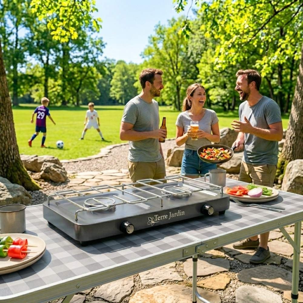 RECHAUD DE CAMPING GAZINIERE 2 FEUX TERRAGAZ (7)