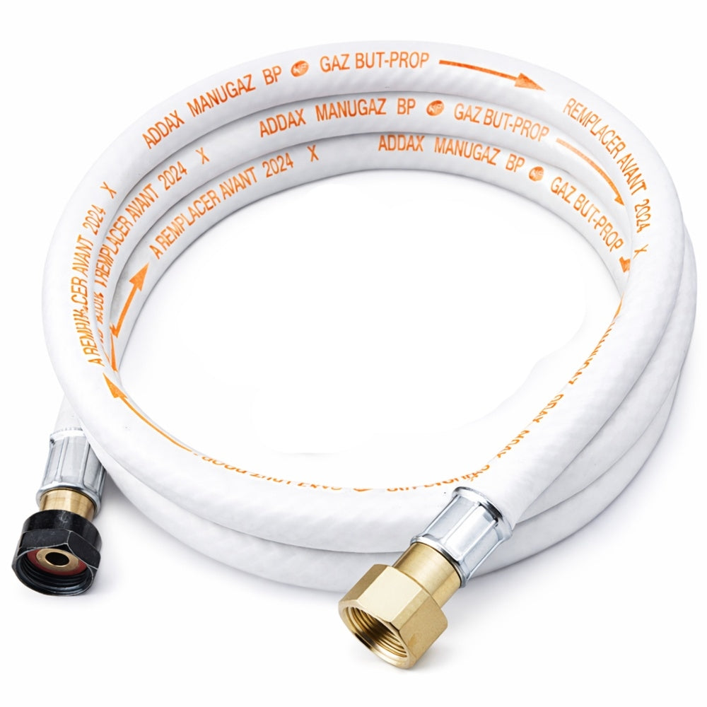 KIT DÉTENDEUR BUTANE 28 MB ET FLEXIBLE DE GAZ 1,5M G1/2 M20×1,5 ET CLE MULTIFONCTION BOUTEILLE 13 KG (1)
