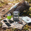 POPOTE DE CAMPING KIT CASSEROLES ALUMINIUM ET RECHAUD 12 PIECES TRAILGAZ PAN (6)