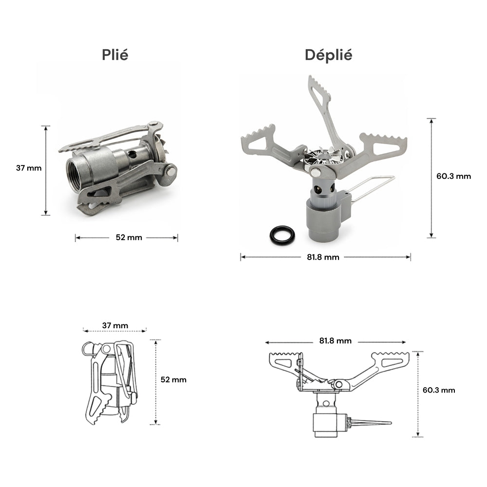 RECHAUD DE RANDONNEE PLIABLE TRAILGAZ TITANIUM PLUS (5)