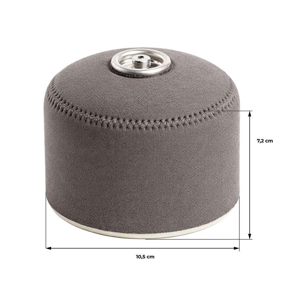 HOUSSE DE PROTECTION CARTOUCHE DE GAZ NEOPRENE GRAPHITE Ø10,5X7,2CM (4)