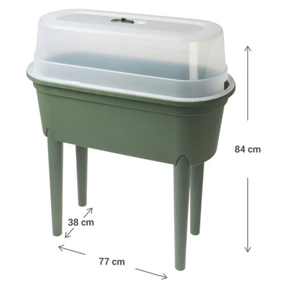 SERRE JARDINIÈRE SUR PIEDS POLYPROPYLÈNE 77 × 38 × 84 cm (1)