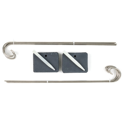 KIT ÉTIQUETTES DE JARDIN EN ARDOISE NATURELLE RECTANGULAIRE 90x70x5 MM 22 PIÈCES