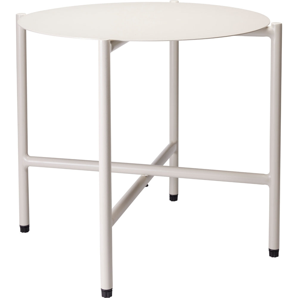 SALON DE JARDIN 3 PIECES 2 CHAISES RELAX ET TABLE ACIER COULEUR CREME (2)