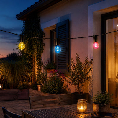 GUIRLANDE LUMINEUSE FÊTE  20LED 5M NOIR