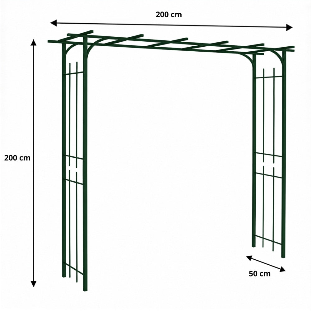 ARCHE DE JARDIN 200X50X200CM VERT (1)