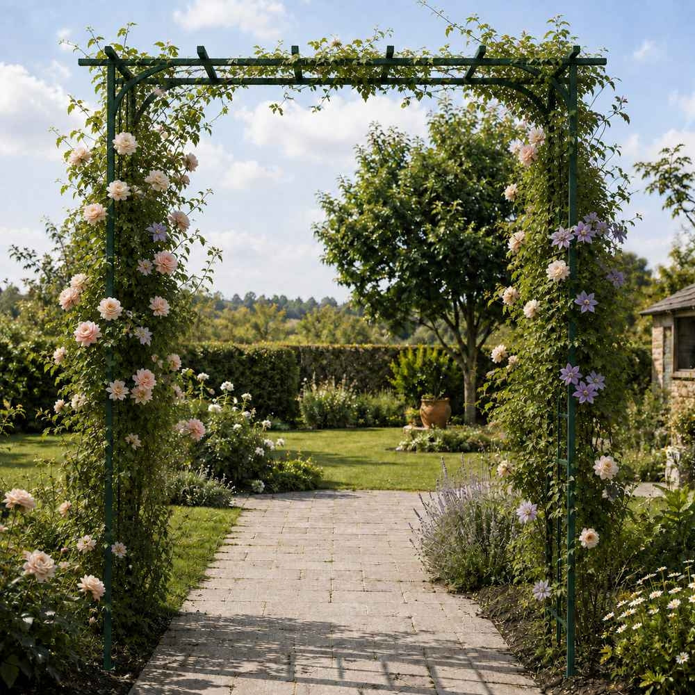 ARCHE DE JARDIN 200X50X200CM VERT
