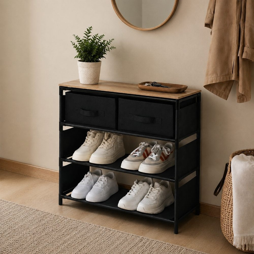 MEUBLE RANGE CHAUSSURES 2 TIROIRS (1)