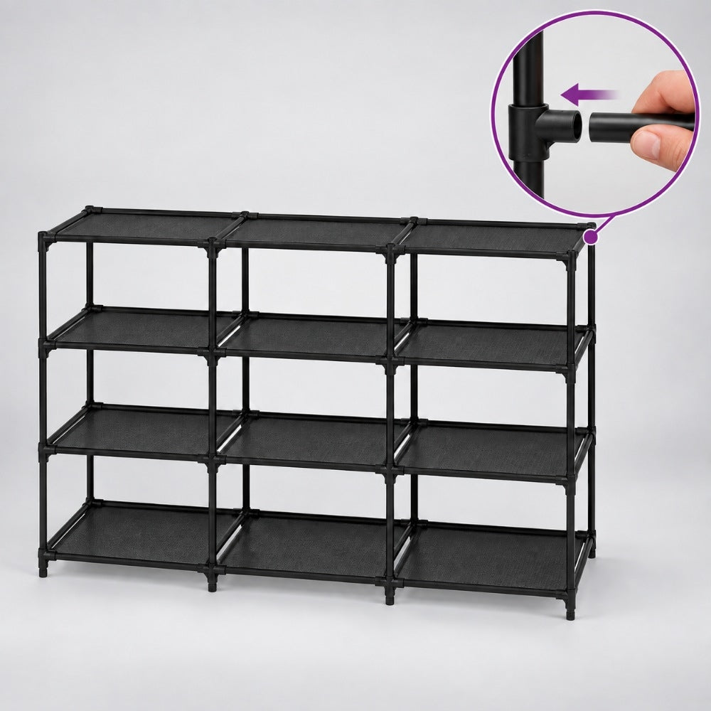 ETAGERE A CHAUSSURES MODULABLES 4 NIVEAUX (5)