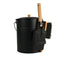 SEAU A CENDRES AVEC COUVERCLE EN ACIER 4 PIECES 15L METAL BOIS NOIR (2)