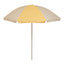 PARASOL DE PLAGE POOLSIDE Ø 160 cm POLYESTER JAUNE ET BEIGE