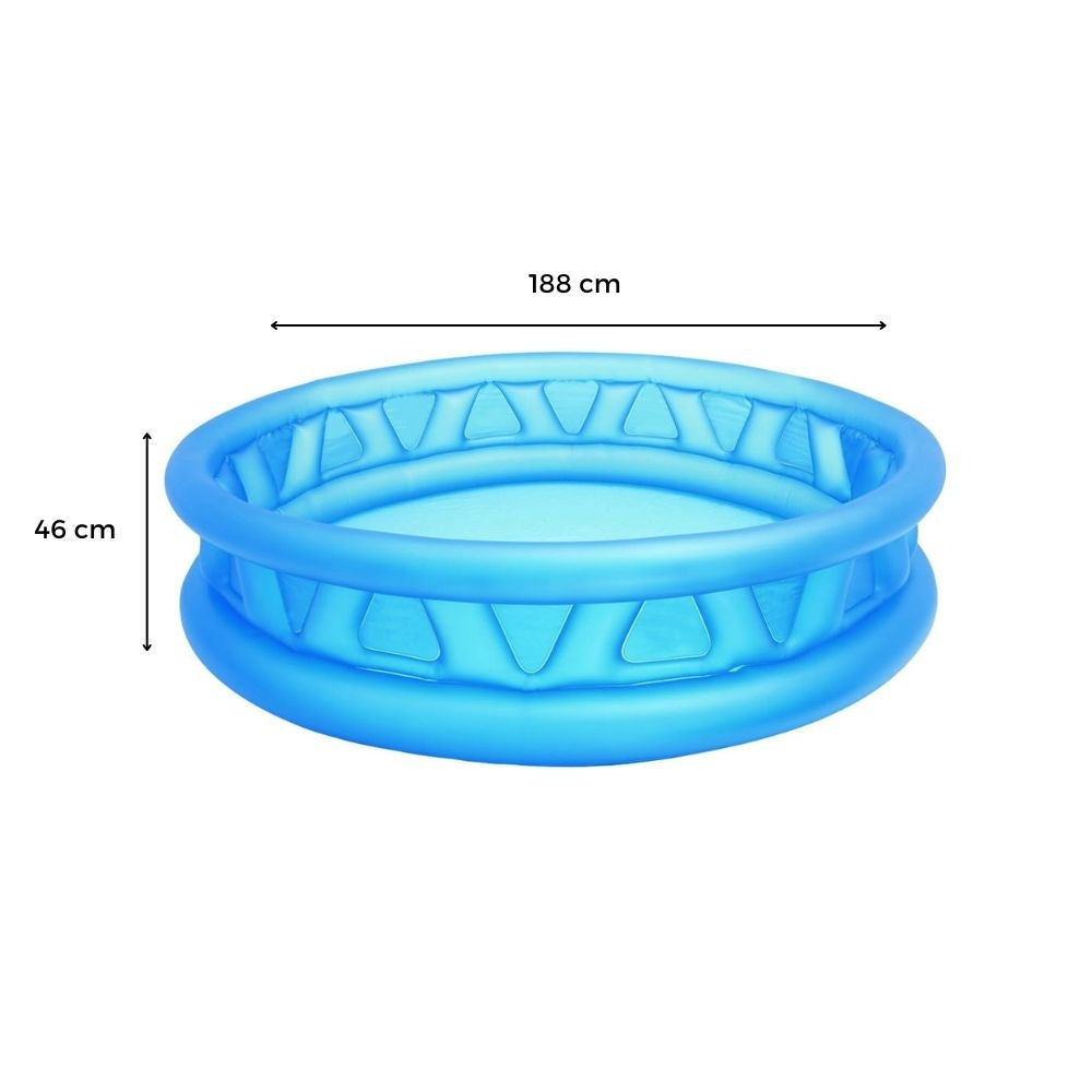 PISCINE GONFLABLE RONDE 790 L BLEUE (2)