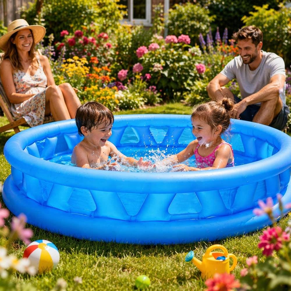 PISCINE GONFLABLE RONDE 790 L BLEUE (1)