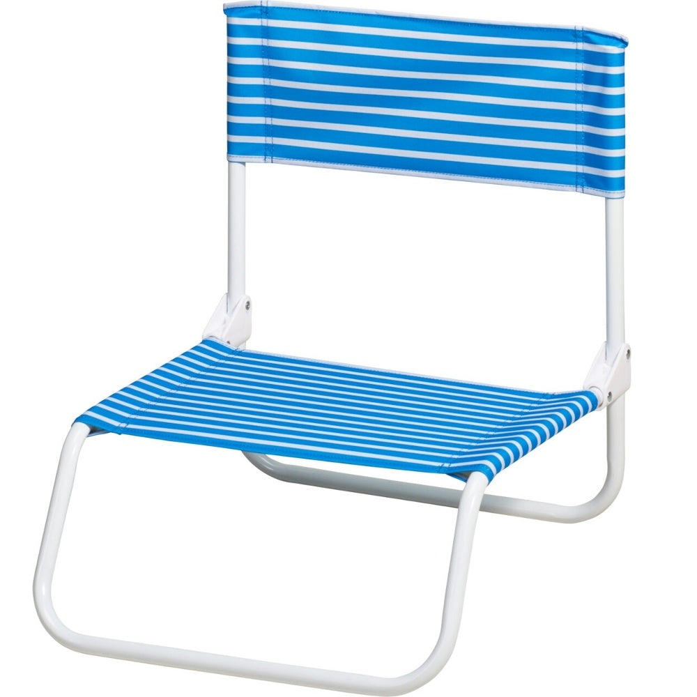 CHAISE PLAGE PLIABLE À RAYURES