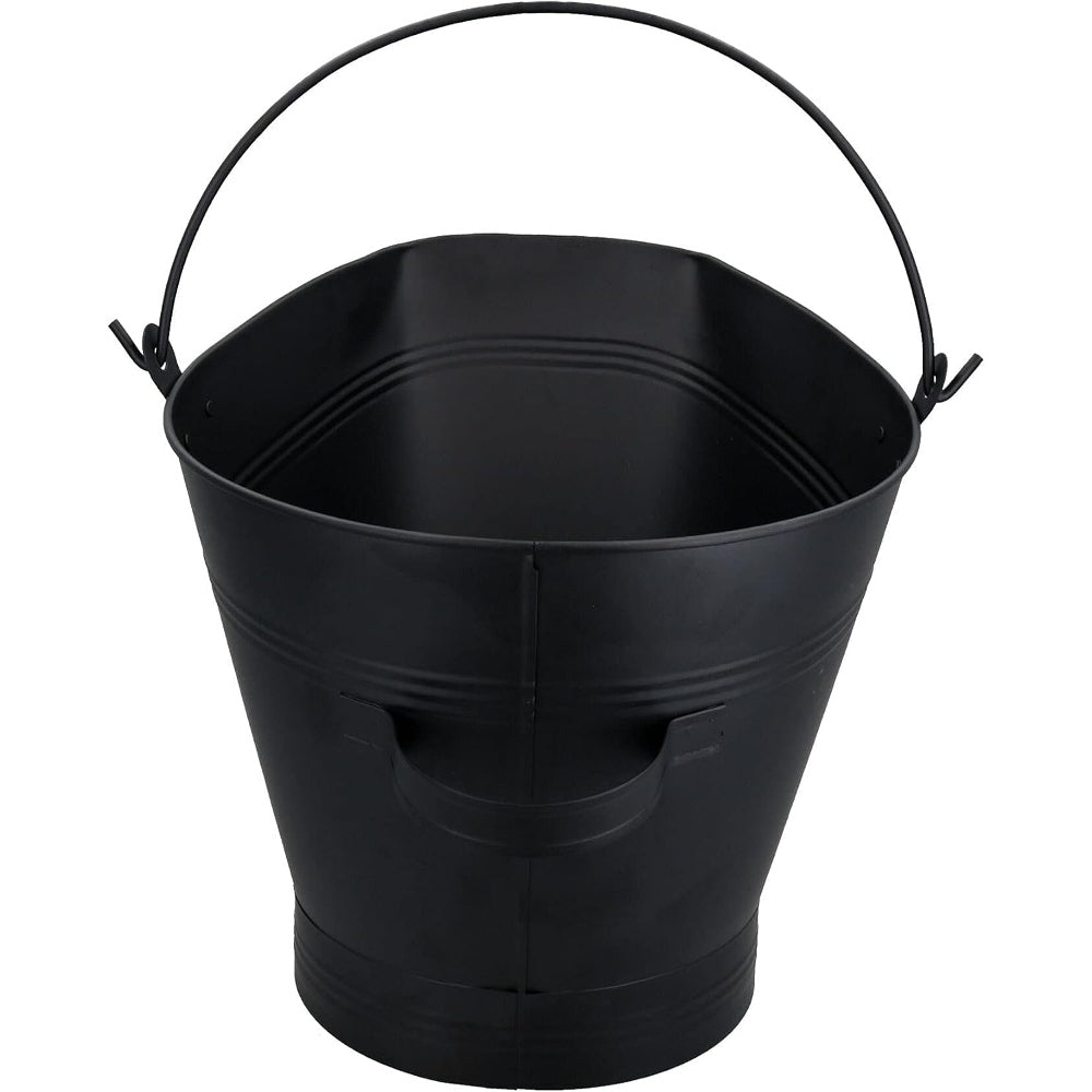 SEAU A CENDRES 4 PIECES 7L ACIER NOIR (2)