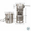 RECHAUD A BOIS DE CAMPING 10 PIECES EN INOX 430 (3)