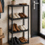 ETAGERE PLASTIQUE MULTI-NIVEAUX EN PLASTIQUE NOIR