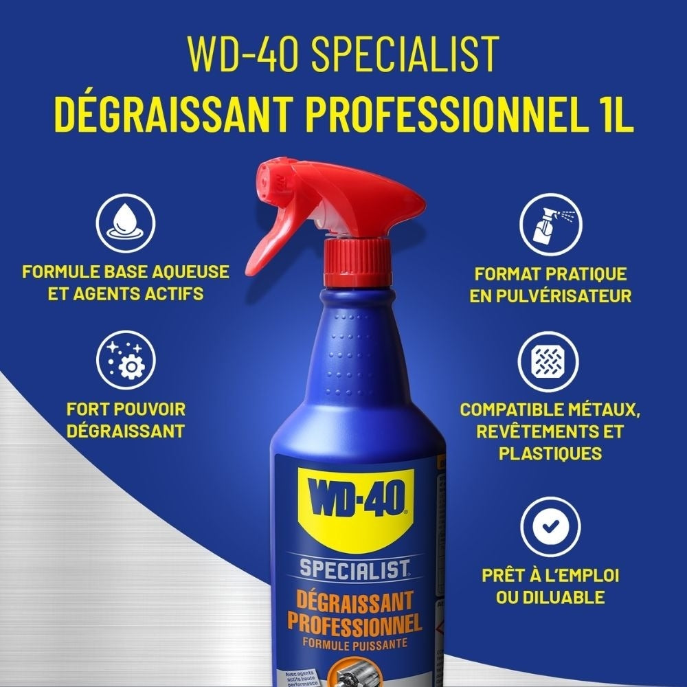DEGRAISSANT WD-40 SPECIALIST PROFESSIONNEL MULTI-SURFACES 1 L (1)