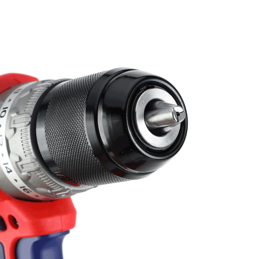 COFFRET PERCEUSE VISSEUSE A PERCUSSION COMPACTE BRUSHLESS 60NM 20V 2 BATTERIES 2AH CHARGEUR (1)