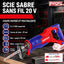 SCIE SABRE SANS FIL 20V BATTERIE ET CHARGEUR VENDUS SEPAREMENT (2)