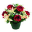 COMPOSITION FLORALE ARTIFICIELLE ROSE ORCHIDEE