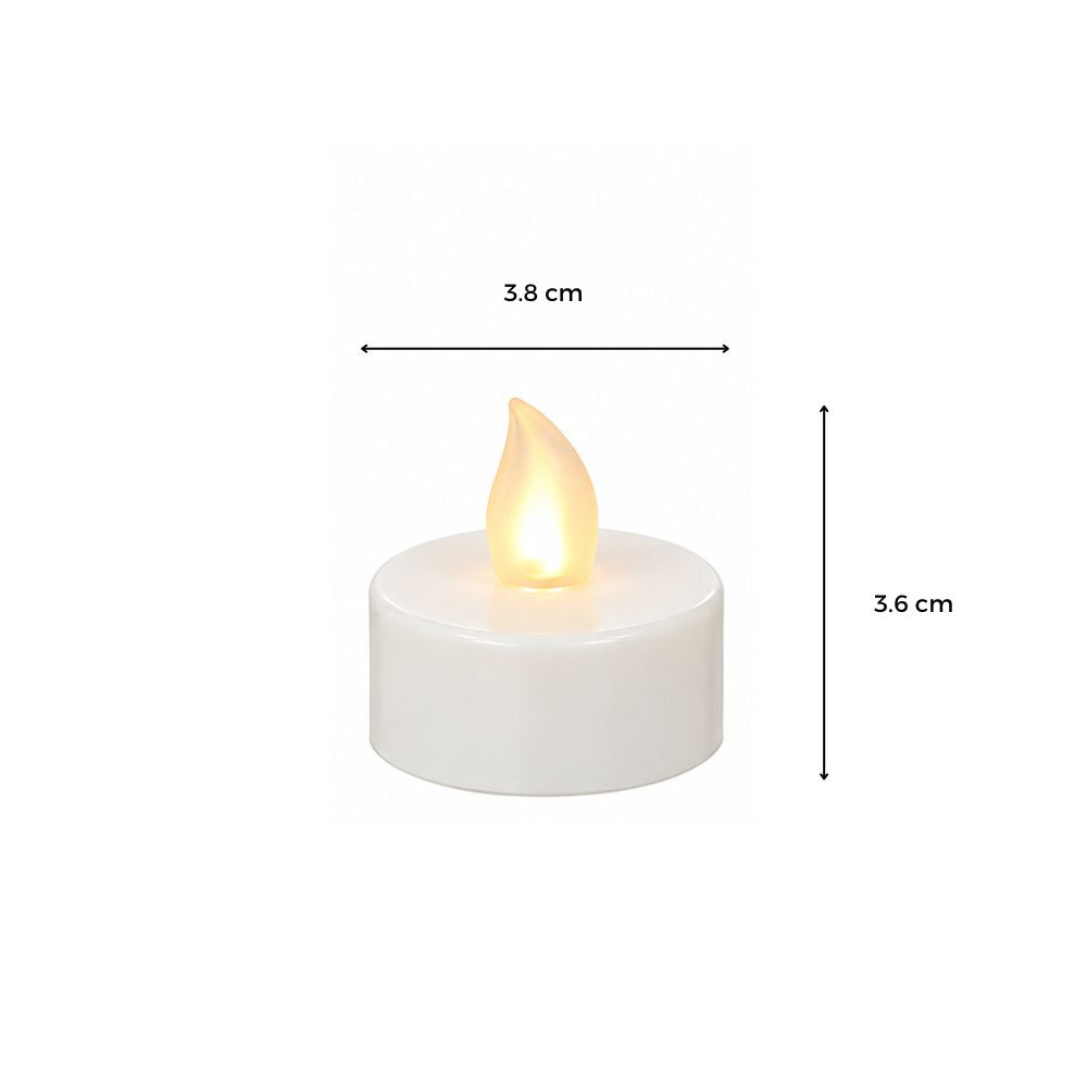 LOT DE 6 BOUGIES CHAUFFE-PLATS LED BLANC (1)