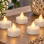 LOT DE 6 BOUGIES CHAUFFE-PLATS LED BLANC