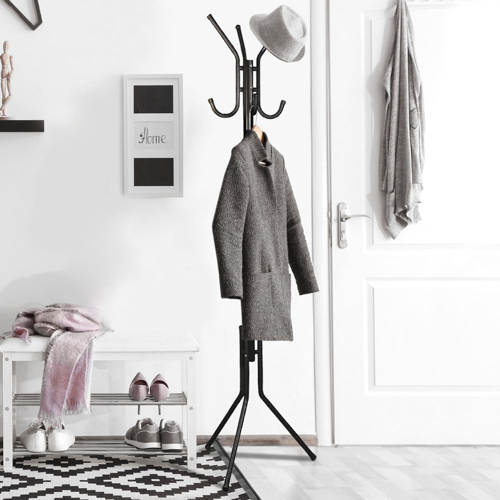 PORTE-MANTEAU MÉTAL NOIR (2)