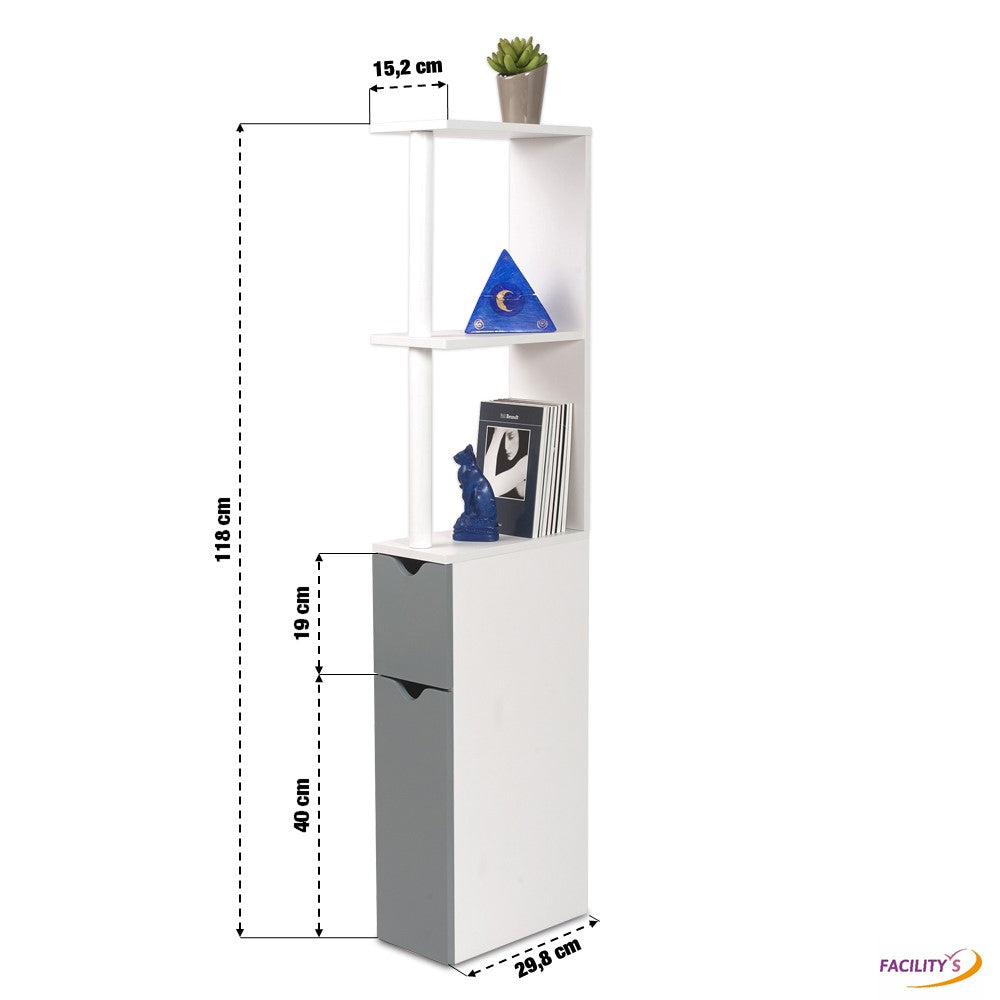 MEUBLE WC 2 PORTES GRIS (2)