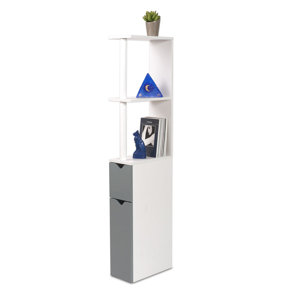MEUBLE WC 2 PORTES GRIS