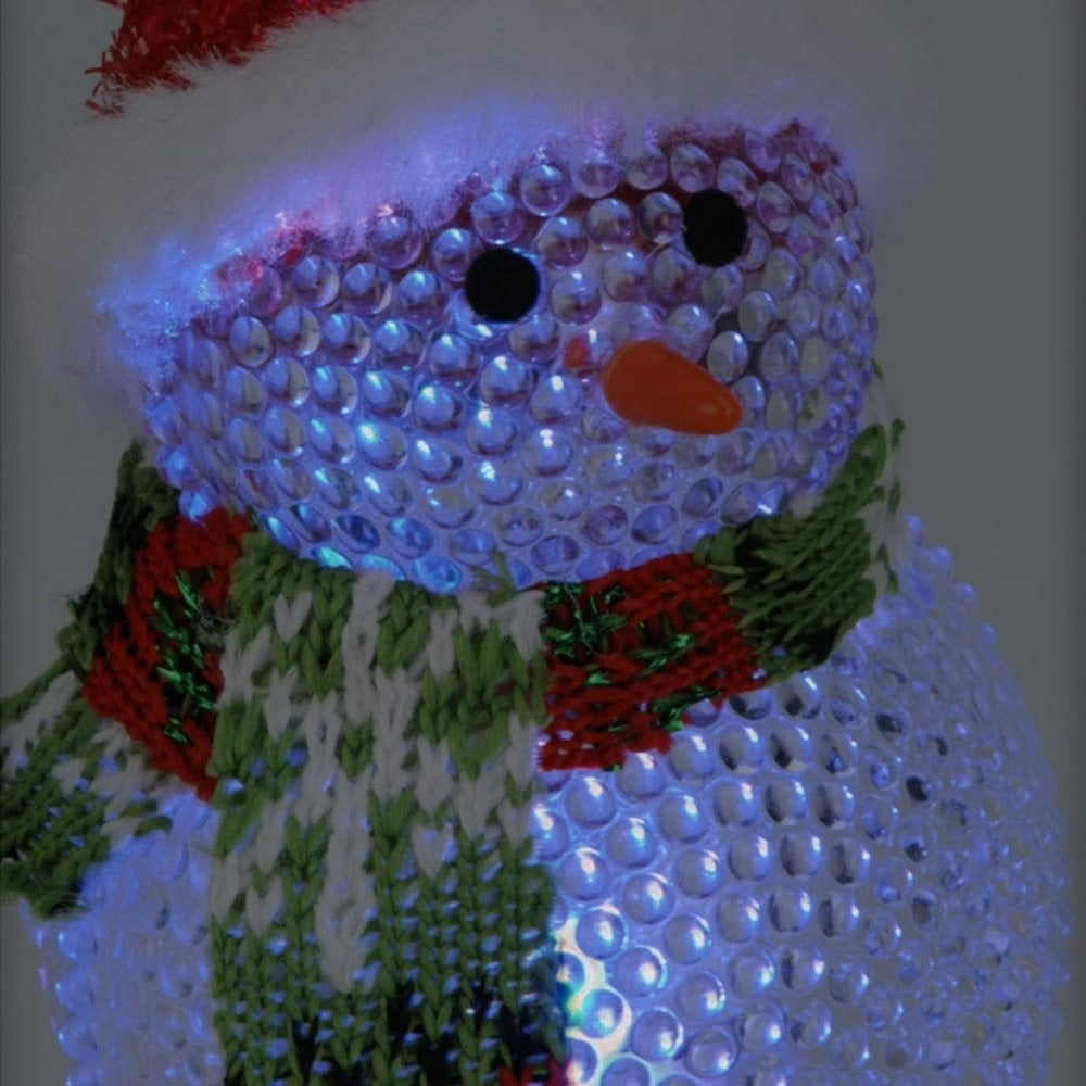 BONHOMME DE NEIGE AVEC BONNET LED (4)