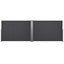 PARAVENT DOUBLE RÉTRACTABLE GRIS 6X1,6 M
